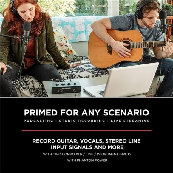 M-Track Duo – USB Audio Interface for Recording, Streaming and Podcasting - Picture 3 of 5